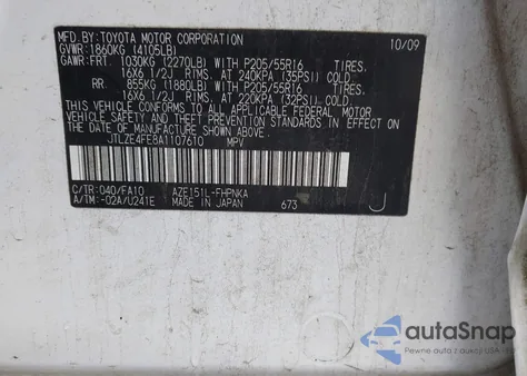 2010 Scion Xb from USA, damaged, VIN JTLZE4FE8A1107610